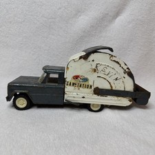 Vintage Early 1960's STRUCTO Pressed Steel Sanitation Toy Truck-USA 
