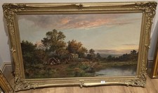 Gypsy Oil Painting, Daniel Sherrin 1895-1915, Beautiful Original Gold Frame