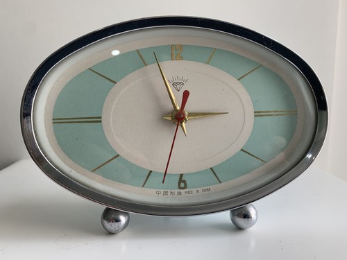Atomic style oval - atomic, clock