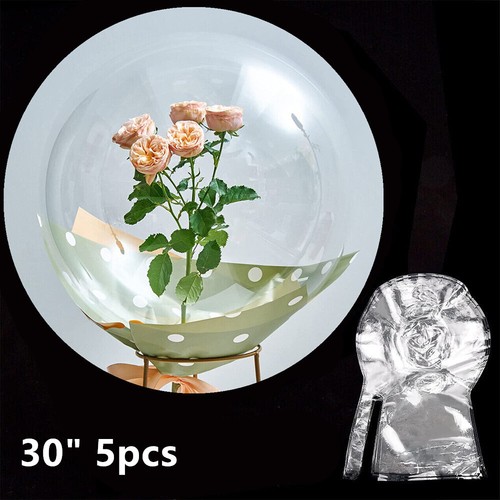5pack clear bobo balloons - 5pack, 30"