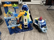 Imaginext Vintage Space Shuttle And Space Station Plus Moon Vehicle Bundle