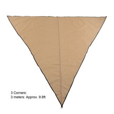 As (3 Corners)Sun Shade Sails UV Resistant Foldable Portable Easy To Maintain