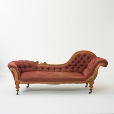 Victorian double ended chaise - victorian, double-ended chaise
