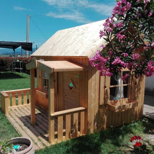 Wooden play house otto - wooden, garden