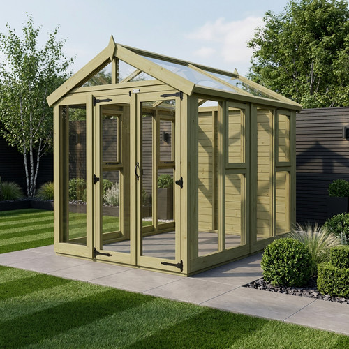 6x8 glass greenhouse uk - glass,