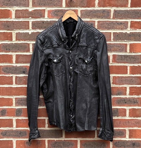 Allsaints mens phanton - phanton, leather