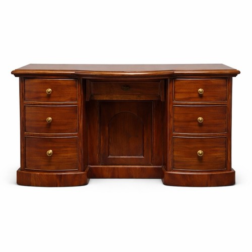 Victorian mahogany kneehole - victorian,