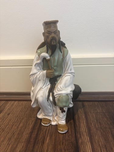 Vintage chinese mud men - men, glazed