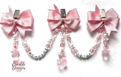 Personalised pram charm - charm, clip