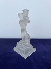 Art Deco Frosted Glass Lady