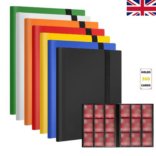 Trading card binder with - card,