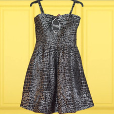 NEW £80 STELLA MORGAN LONDON SZ 8 BLACK SILVER DRESS SPIDER WEB HALLOWEEN PARTY