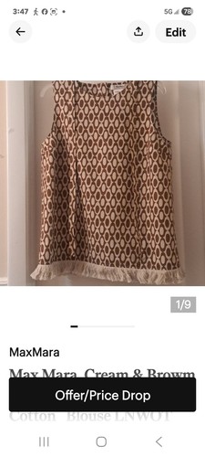 Max mara cream brown - max,
