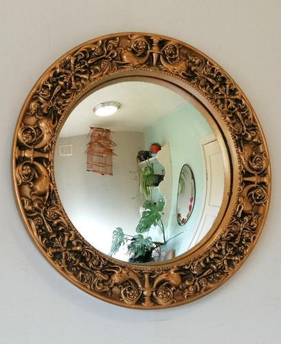 1930s convex fish - eye, gilt