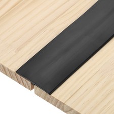 T-Molding Transition Strips, 3.28 Ftx1.97" Vinyl Flooring Edging Trim, Black