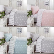 Polka Dot Striped Duvet Cover