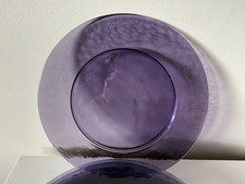 6 X Purple  Glass Charger   Plate  Table  Events