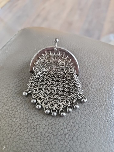 Vintage chainmail coin - chainmail, purse