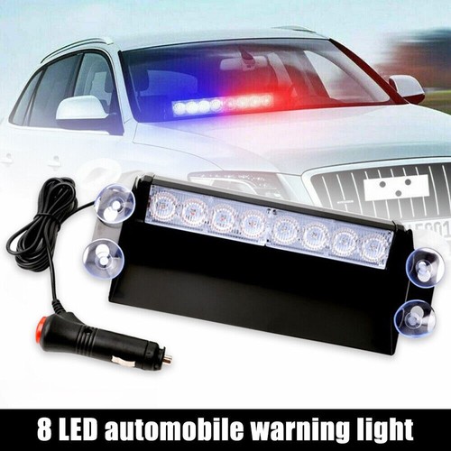 Modes 8led blue car police - 3,