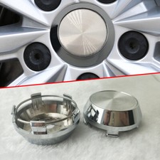 4x Universal Silver Car Styling Tire Wheel Hub Center Caps Exterior Accessories