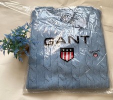Gant Men's M Sky Blue Cable