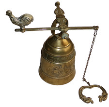 Vintage Brass Bell Religous