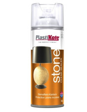 PLASTIKOTE STONE TOUCH TEXTURED AEROSOL SPRAY PAINT 400ML REAL STONE FINISH NEW