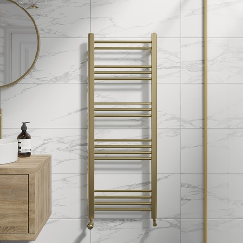 Heated towel rail brushed - towel,