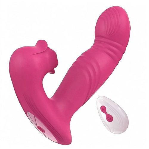 Pink rabbit vibrator - vibrator, suction