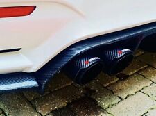 BMW F82 F83 M4 & COMP GLOSS BLACK CARBON FIBRE AKRAPOVIC EXHAUST TIPS 3.5”