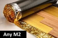 Any Size M2 - 5mm / 6mm Sonic Gold Underlay - Wood or Laminate Flooring - Luxury