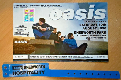 Oasis knebworth 1996 - oasis,