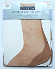 Aristoc Harmony Point Heel Fully Fashioned Seamed Nylon Stockings Size 9" Allure
