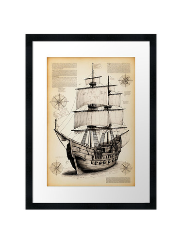 Boat project framed wall art - 3,