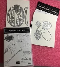 Stampin Up Cling Stamp Set And Matching Dies ‘Perched In A Tree’