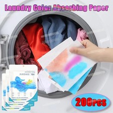 200PCS Laundry Colour Catcher Sheets for Washing Machine UK