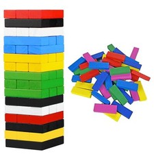 54Pcs Tower Wooden Blocks Game