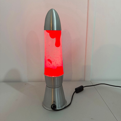 Vintage rocket lava lamp red - lava,