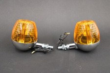 Kawasaki H1 Indicators x2 - Chrome Metal Body KH500 -- D3-13