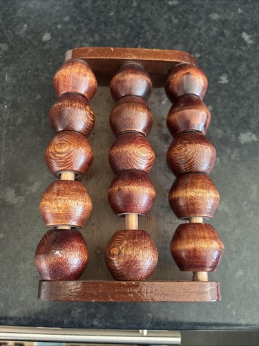 Natural wooden foot - wooden, roller