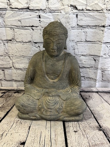 Sitting buddha stone - sitting,