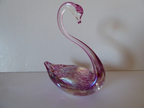 Vintage heron hand blown - vintage,