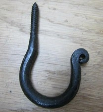 Rustic iron blacksmith  hook