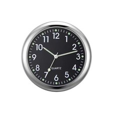 Car Dashboard Clock Small Round Analog Clock Stick On Dashboard Clock Mini