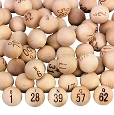 S&S Worldwide W9509 Wooden Bingo Balls Pack of 75