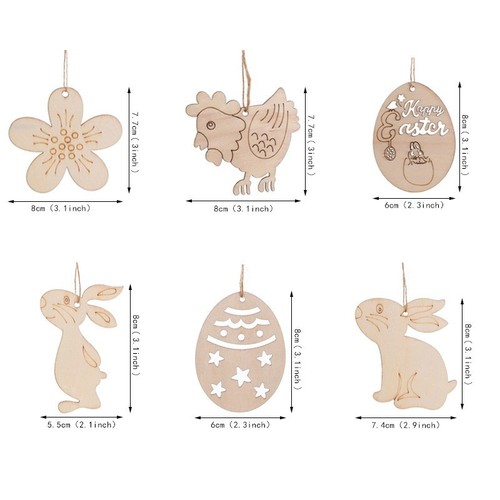 10pcs wooden hanging - 10pcs,