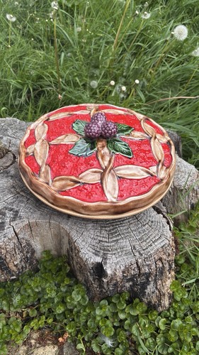 Vintage fruit pie dish - fruit,