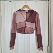 Bershka UK 8-10 Sheer Mesh