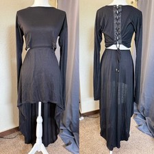 Lip Service Black Lace Up Back