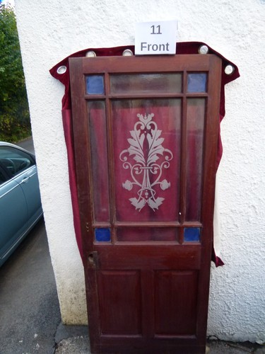 Hardwood front door - nine, panel
